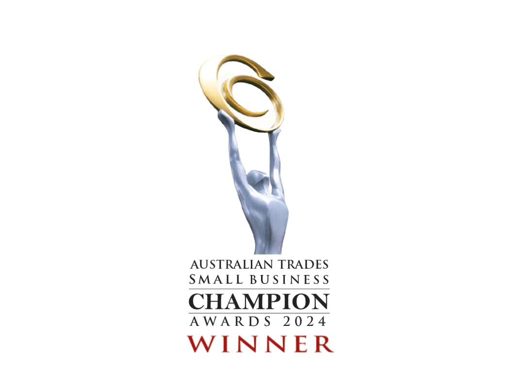 Australian Trades Small Business Champion Awards 2022 Winner trophy logo