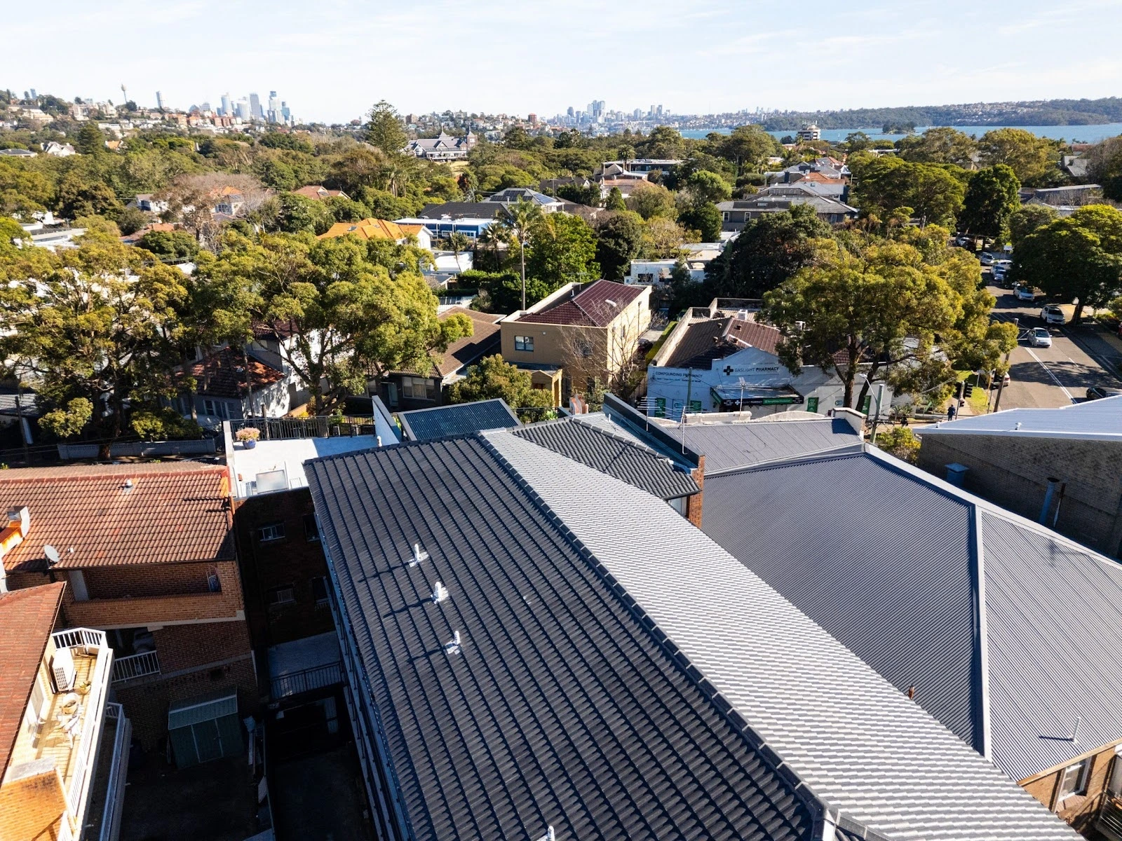 Tile to metal roof conversion in Sydney showing new Colorbond metal roofing on residential property