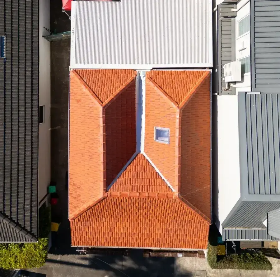 Detailed view of roof showcasing areas needing flashing repairs in Sydney homes.